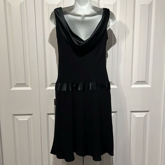 Evan-Picone Black Sleeveless Drop Waist Sheath Dress Size 12‎ - Picture 5 of 11